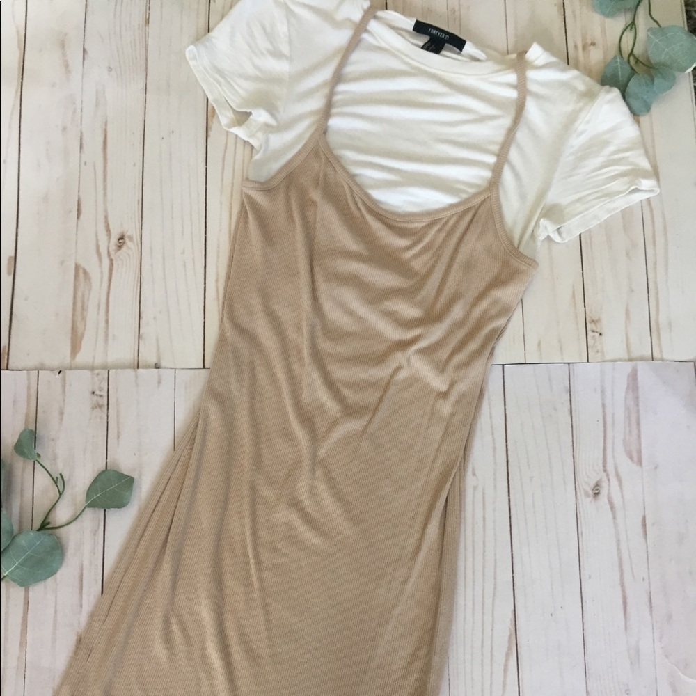 Cream and White dress